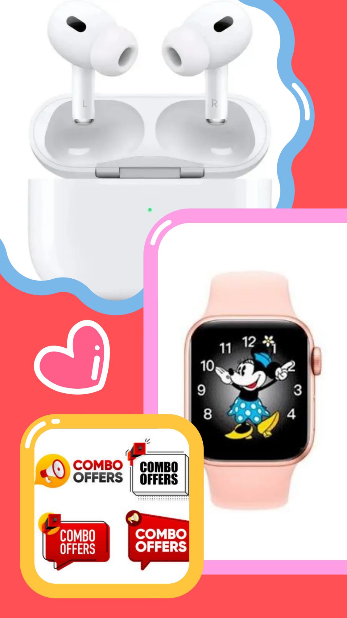 Combo M90 Pro Wireless Bluetooth Earbuds with X7/T500/S8 Pro Smart Watch Ultra For Men/women