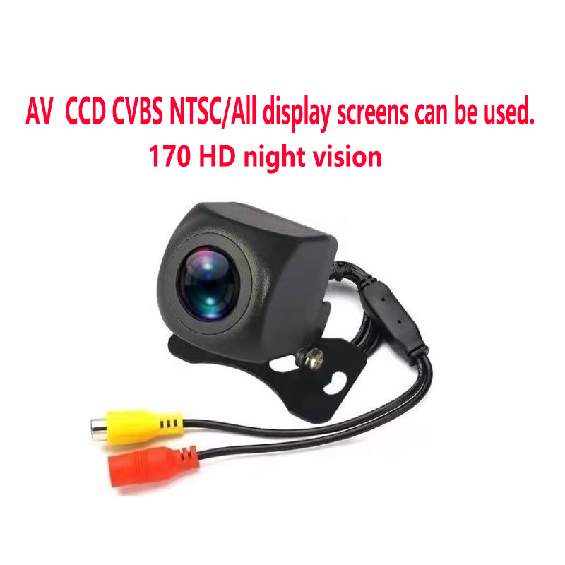HD reversing camera ntsc cvbs ccd waterproof night vision 170-degree reversing image full-color video