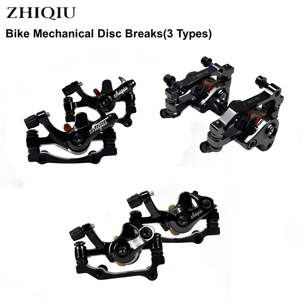 1Pair Bike Mechanical Disc Brake,Universal Front and Rear Mechanical Disc Brake Calipers for Mountain Bikes,Folding Bikes,Road