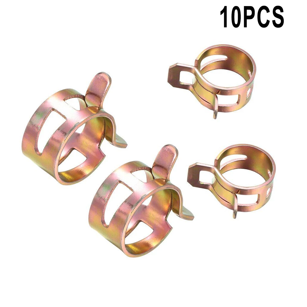10Pcs 5-16mm Spring Clips Fuel Oil Water Hose Clip Pipe Tube Clamp Fastener