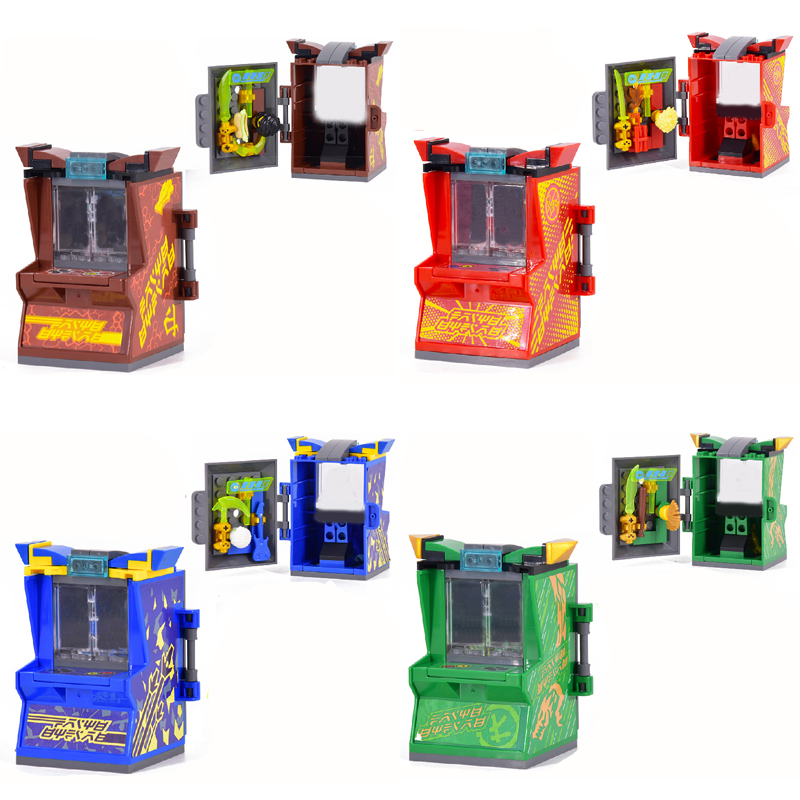 Game Console Retro Mini Arcade Building Blocks KAI JAY ZANE Model Bricks Kids Kits for Children