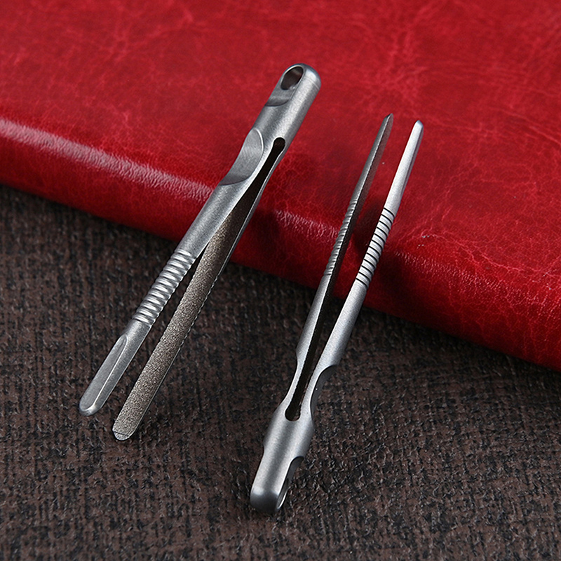Mini Portable Titanium Tweezers Small TC4 Titanium Alloy Clip Nipper for Precision Grooming And Detail Work