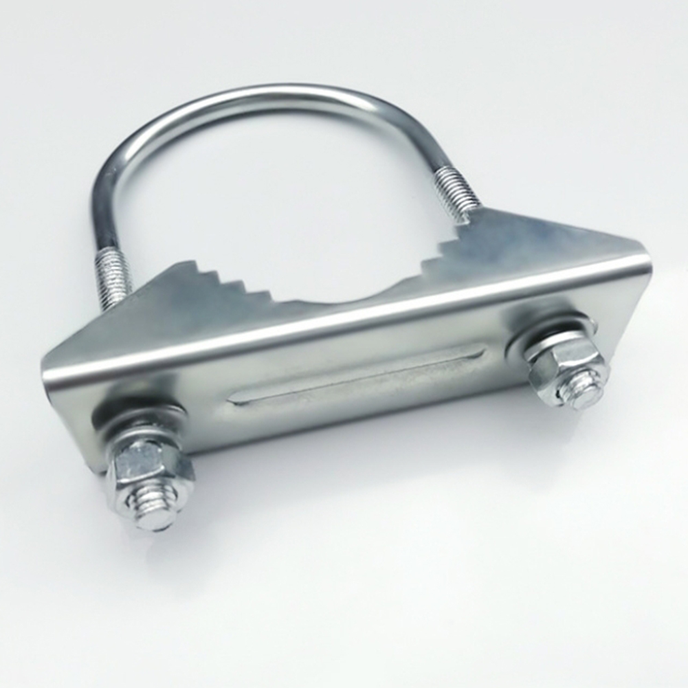 Secure antenna fixing clamp for mounting round pipes with diameter 1 to 18 inches heavy duty metal mast mounting bracket