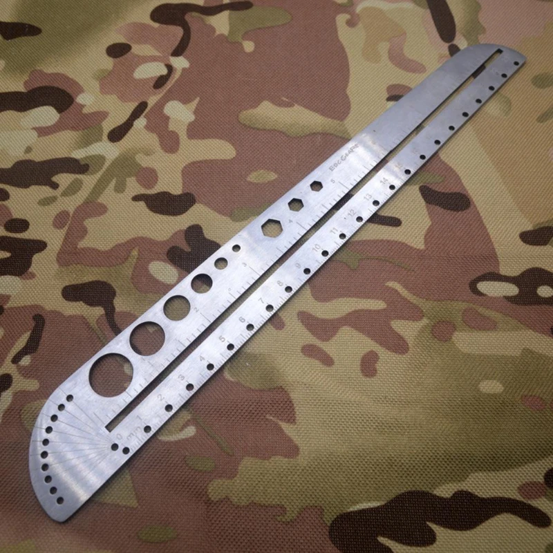 1PC Multifunctional Stainless Steel Angle Protractor Ruler Degree Measuring Tool Kawaii School Supplies