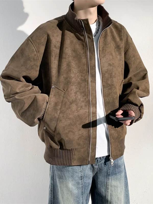 Winter Faux Suede Jacket For Men