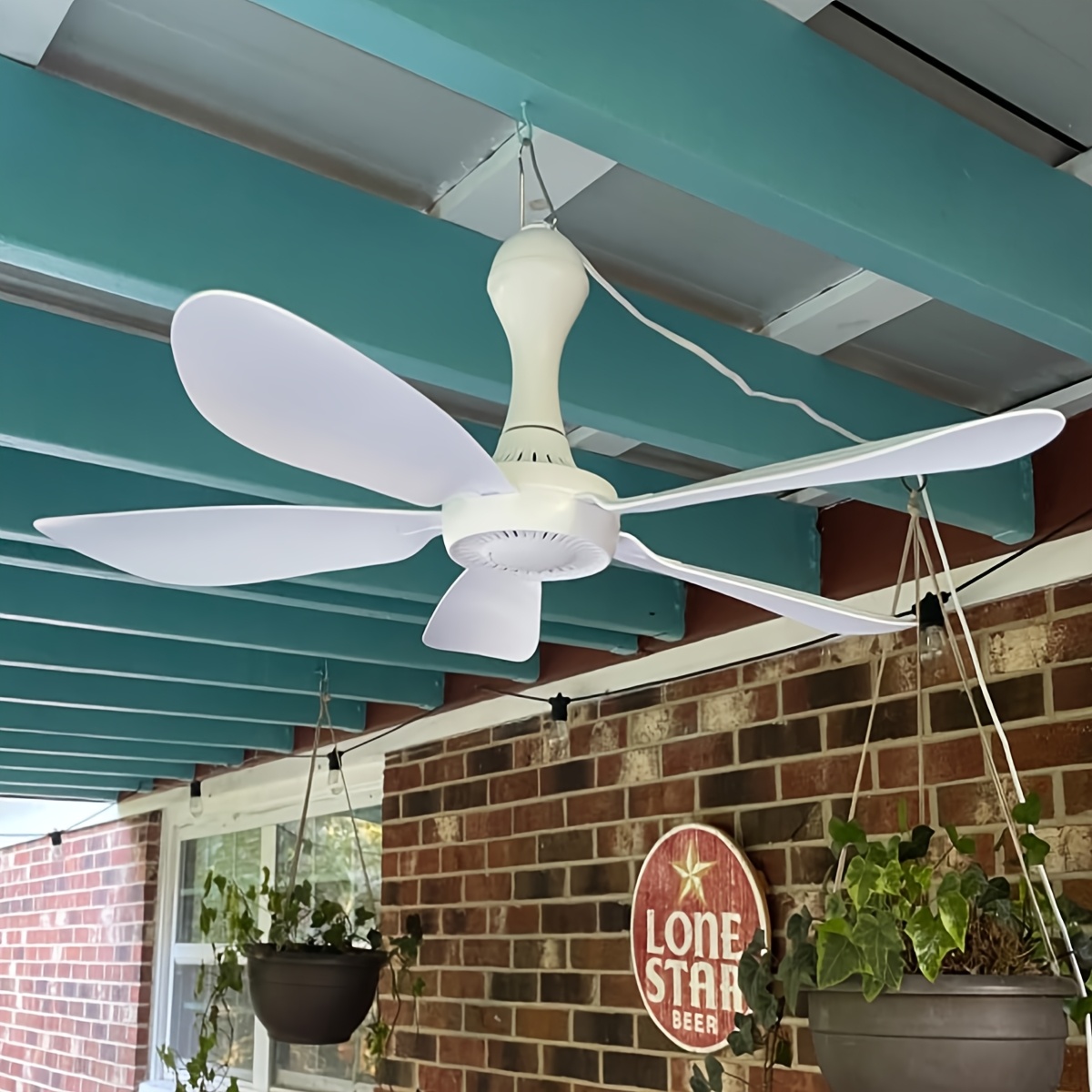 USB Mini Hanging Fan Silent Camping Fan Emergency Portable Outdoor Hanging Pavilion Canopy Dormitory Fan Silent Suitable for Ten