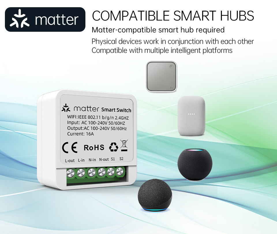 Sonoff Mini R4 WiFi Smart Home Light Switch Sonoff Mini R4 Extreme Matter Relay Work with Alexa Home Homekit