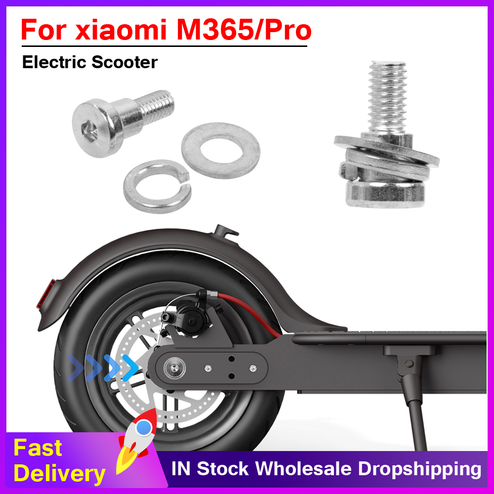 1Pair Rear Wheel Fixed Bolt Screws for M365 / Pro Electric Scooter, Metal Hardened Durable Replacement Parts