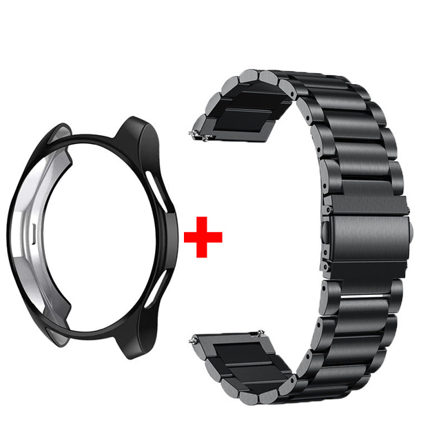 Band+Case for Watch 6 5 4 44mm 40mm Classic 46mm 42mm Stainless Steel Bracelet Watch 3 5 Pro 41 45mm Strap