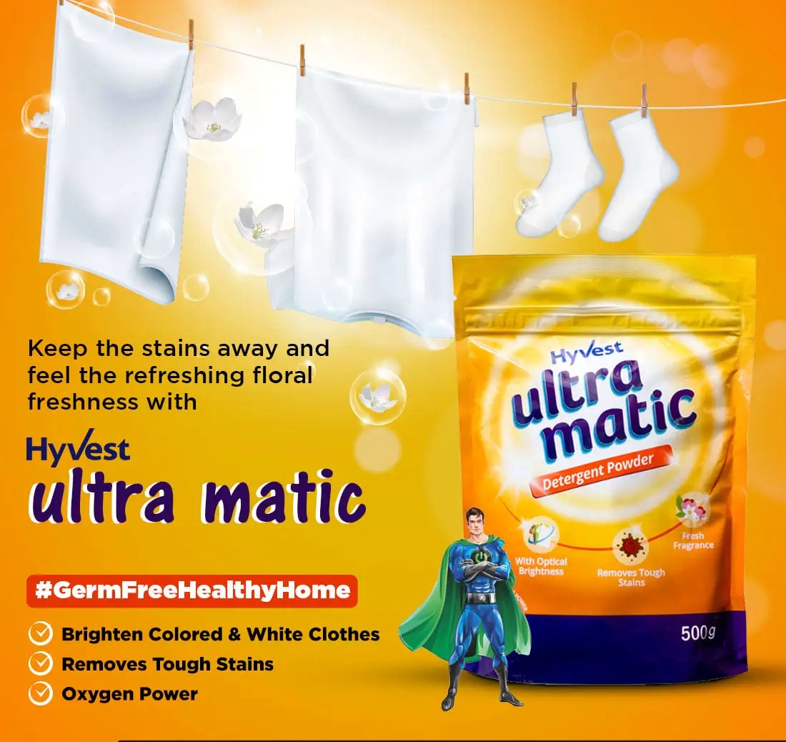 Hyvest Ultra Matic Detergent 500 Gm