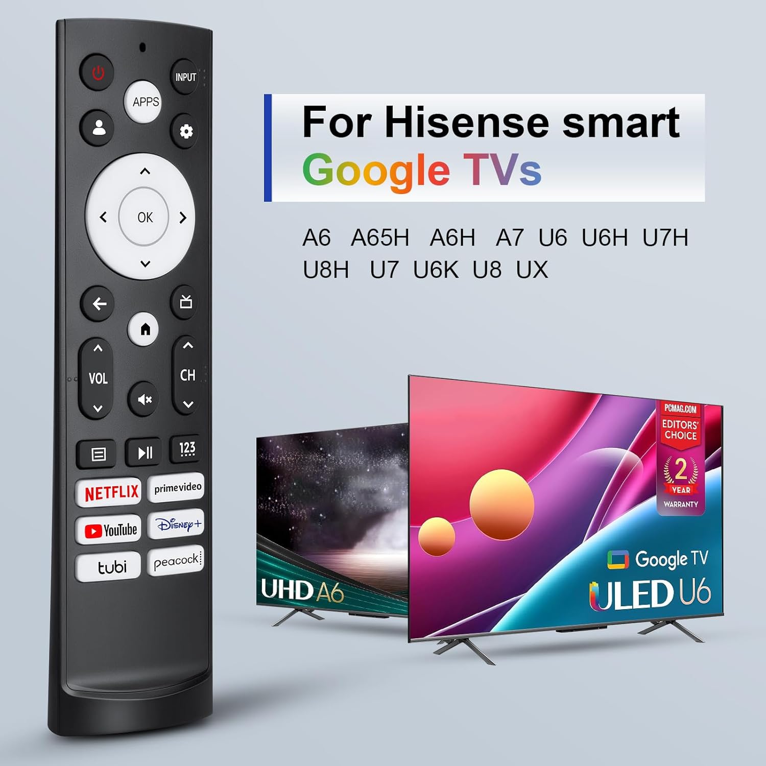 New IR HE002 ERF3M90H Replaced Remote Control Fit for /Android TV