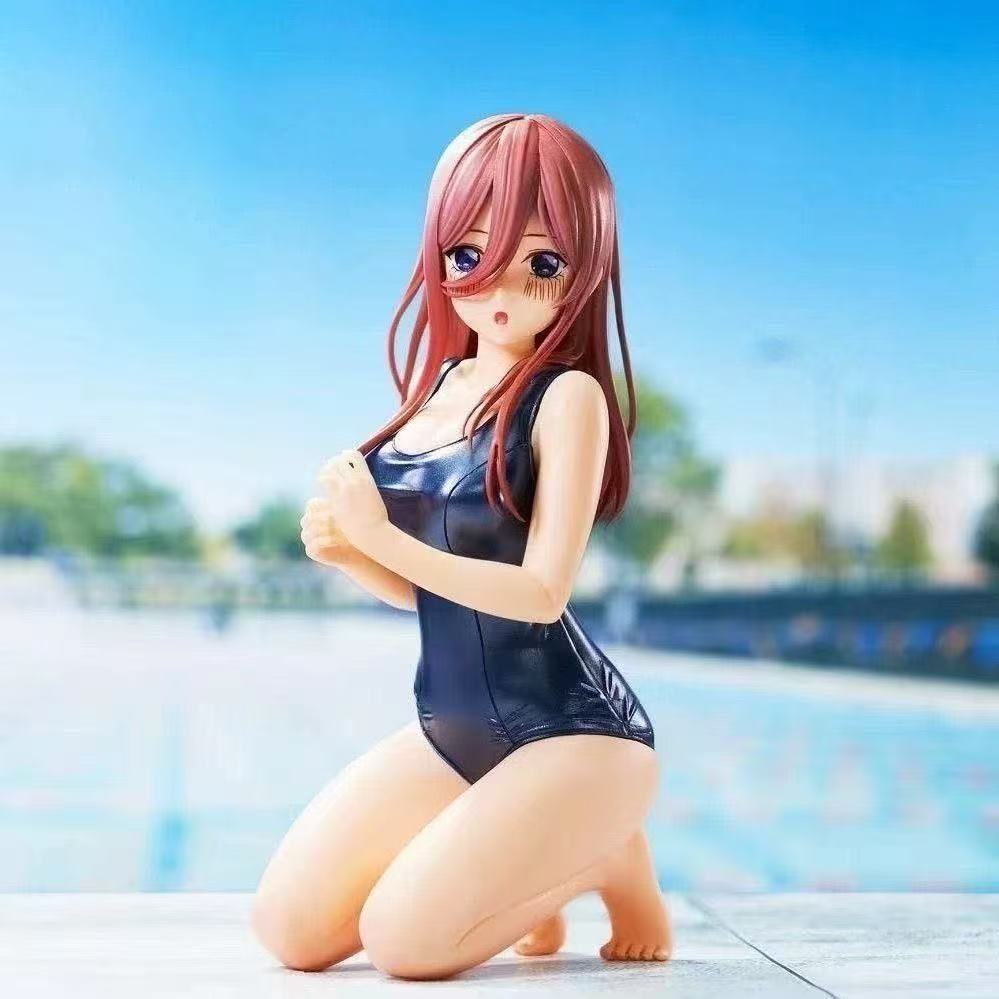 About 12cm Nino Nakano Nakano Miku Anime Figure Chassis Ornament Decor Collect Model Doll Toys Action Figure Otaku Surprise