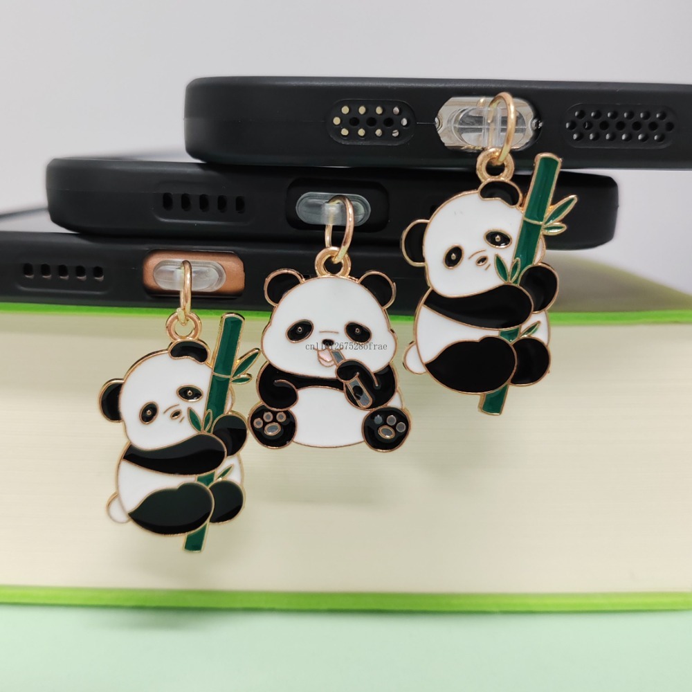 Kawaii Happy Cat Dust Plug Type C Phone Charge Port Plug For iPhone Dust Protection Stopper Pendant 2D Cartoon Lady