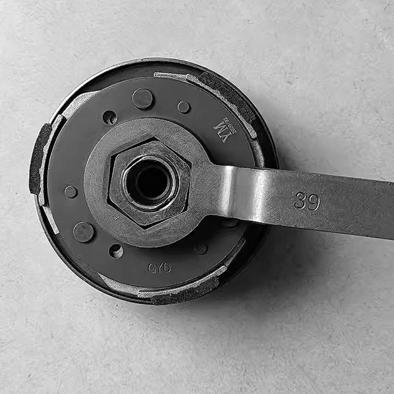Motorcycle Scooter Pulley Removal Wrench Double Head Hexagonal Steel Ergonomic Grip For Clutch Durable Multifunctional Tool