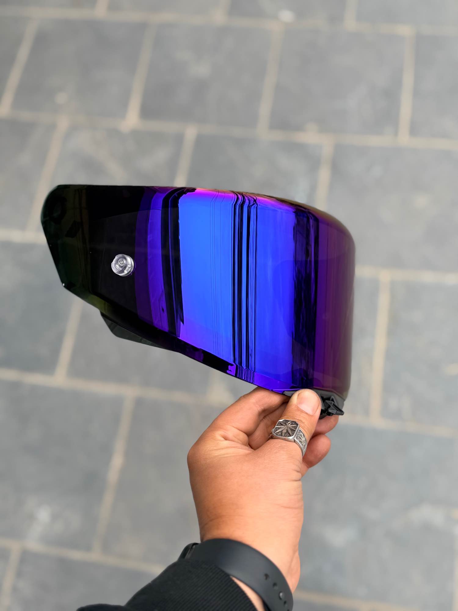 Kyt TT Revo mercury helmet Visor