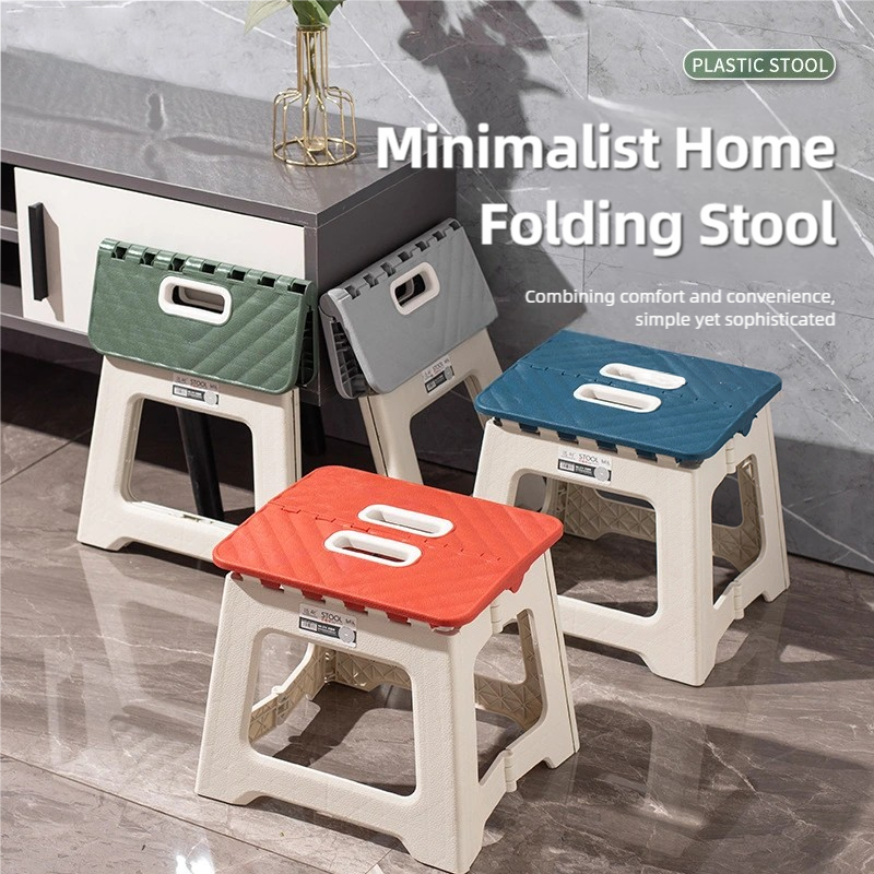 2025 New Hot Thickened Folding Stool Mini Portable Outdoor Picnic Camping Chair Portable Bench Train Mat Stool