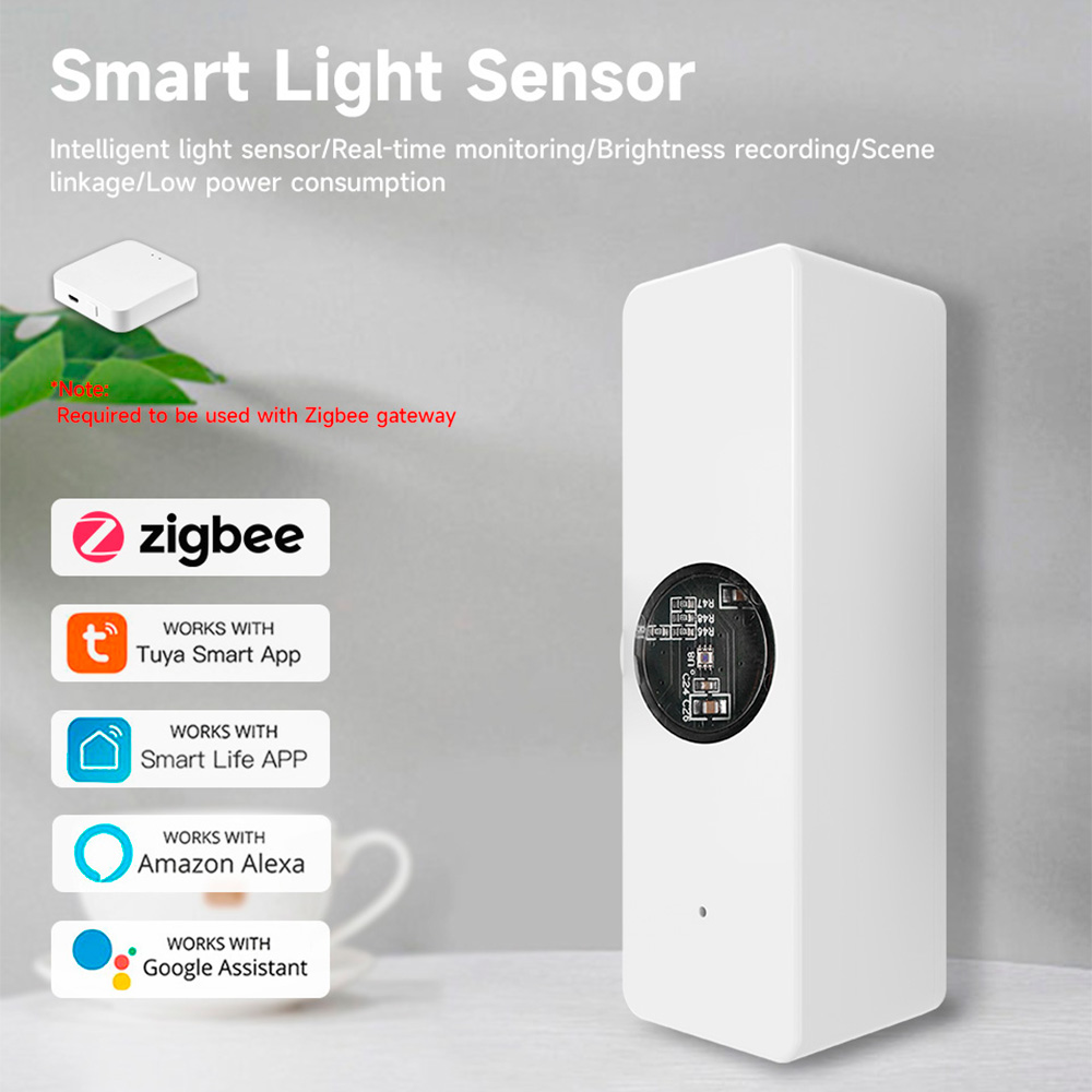 Tuya ZigBee Illumination Brightness Detector Light Sensor Luminance Sensor Home Automation with Smart Life Device Linkage