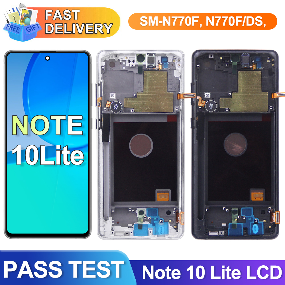 For Samsung Galaxy Note10 lite N770 N770F LCD Display Digital Touch Screen with Frame Assembly for Samsung Note 10 Lite