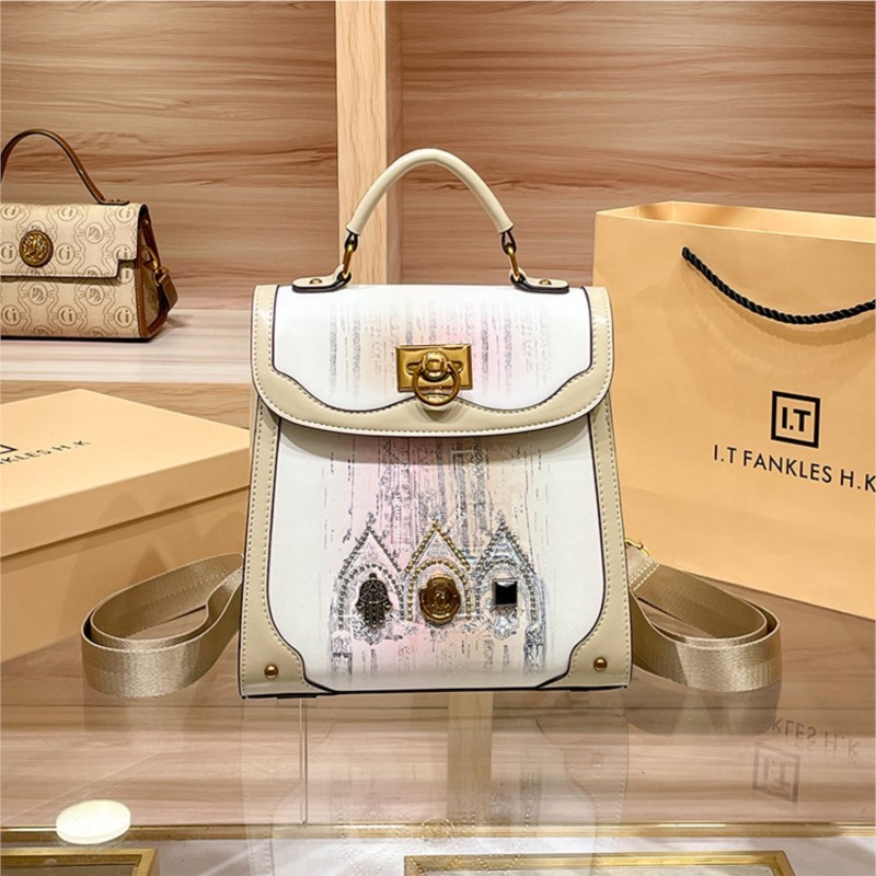 Genuine leather backpack for women, 2025 new style, spring and summer high-end fashion, travel backpack, small backpack