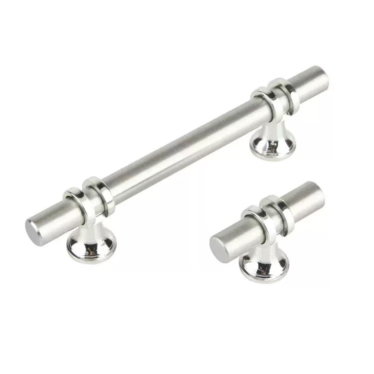 1PCS Stainless Steel Luxury Light Handle Nordic Simple Modern for Cabinet Wardrobe Door Drawer - Silver