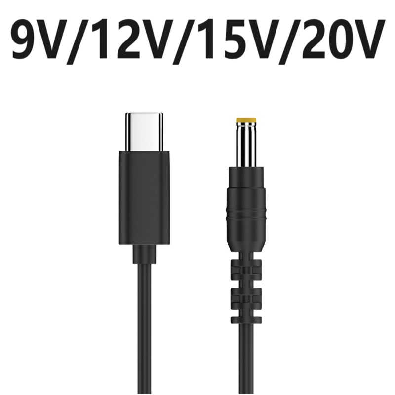 9V/12V/15V 20V 3A USB C Type-C to DC 5.5 2.1 PD deception line DP 65W fast charging Cablle DC Power Cord Converter Adapters