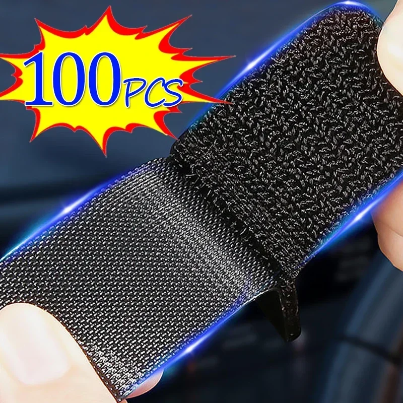 10/30/50pairs Auto Adhesive Velcros Tape Self-adhesive Hook-and-loop Fastener Cable Organizer Scratch Sewing Wholesale Attaches