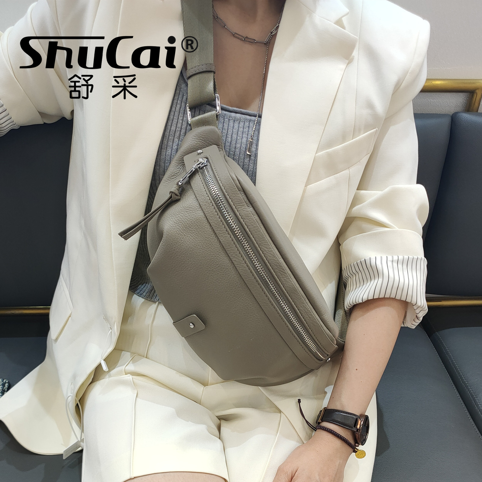 Women's Waist Bag Luxury Designer Brand Fashion Small Bag Gril Advanced Sense Instagram Trendy Chest Bag Shoulder Crossbody Bag