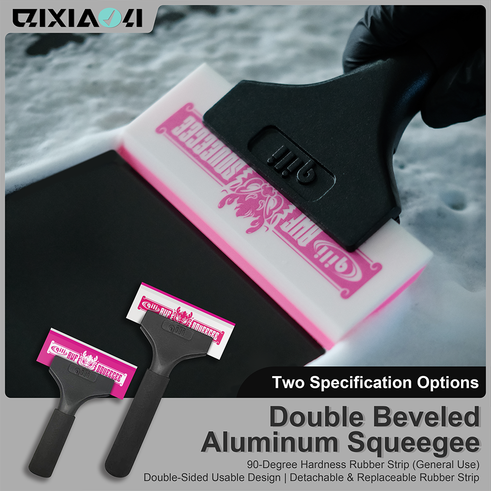 New High Quality Non-Scratch Rubber Handy Squeegee Car Water Window Wiper Snow Clean Tool Film Scraper Car Aluminum Alloy Handle