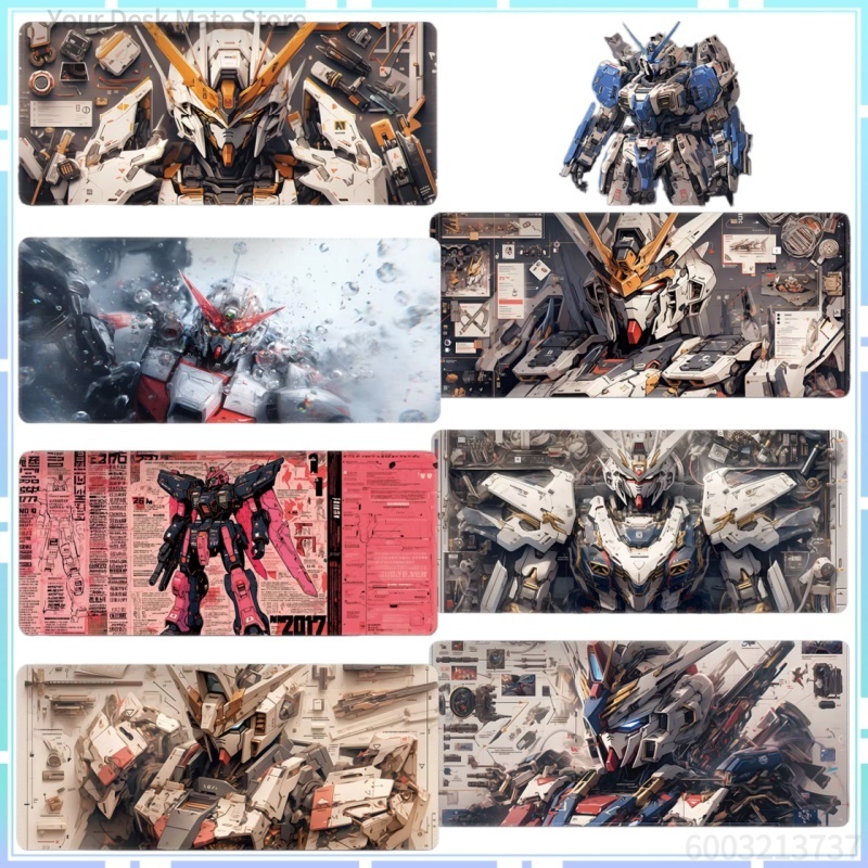 BANDAI Gundam Mouse Pad Navy Zaku Large Size Gaming Keyboard Desktop Mouse Pad Gaming Gaming Desk Mat Cool Boys 800*300*2mm