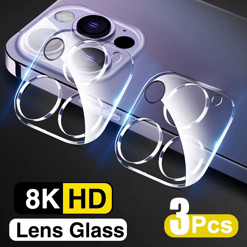 3PCS For Camera Screen Protector For iPhone 17 16 Tempered Glass Full Cover Lens Protector iPhone16 Plus