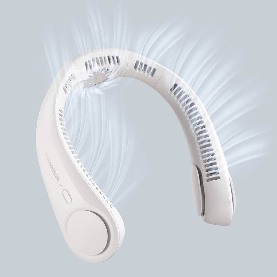 3 Speeds Portable Neck Fan Hands Free Hanging Fan Rechargeable