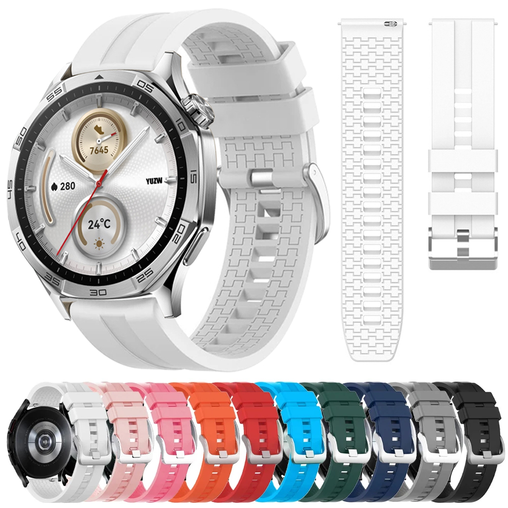 Official Silicone Strap For Huawei GT 2 3 4 5 Pro 20mm 22mm WristStrap For Huawei Watch5 4 Pro GT 5 4 2 2e 46 42mm Bracelet Band