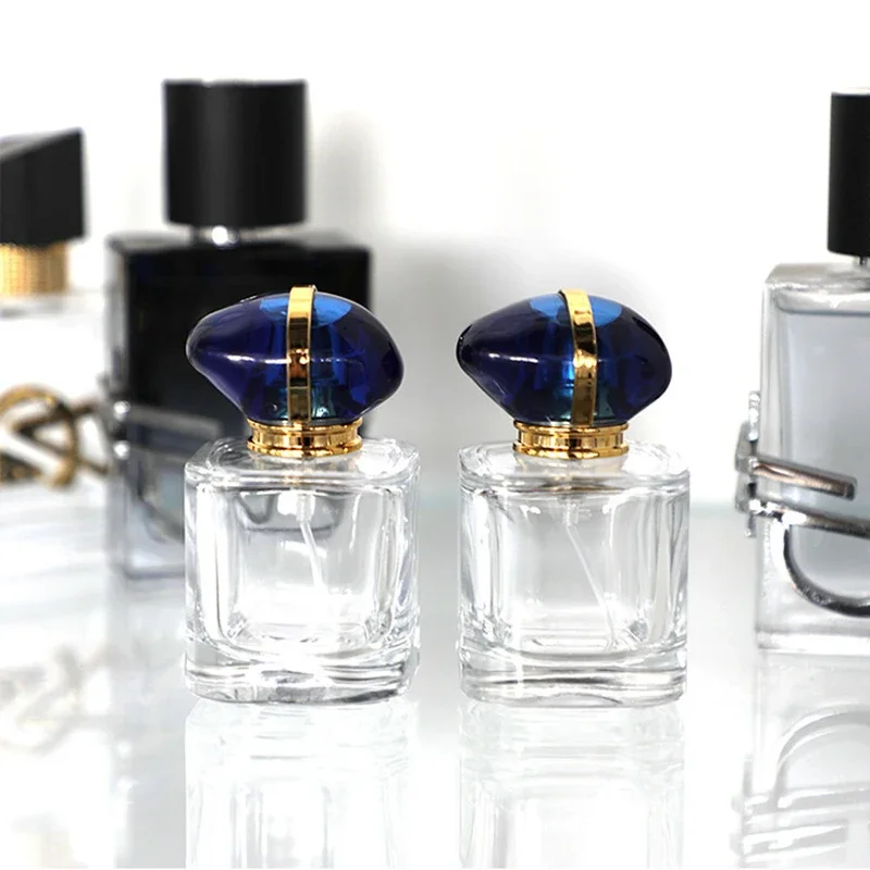 Perfume Sub Bottled 30ml Portable Glass Spray Empty Bottle Replacement Travel Cosmetics Large Capacity Press Type