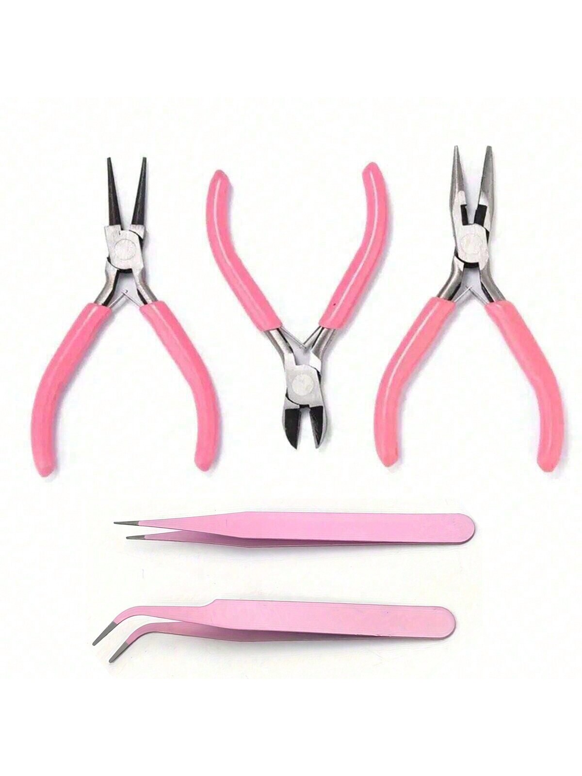 5/3/2pcs Pink pliers, tweezers, making and repairing jewelry, tool pliers, essential for new and experienced hands