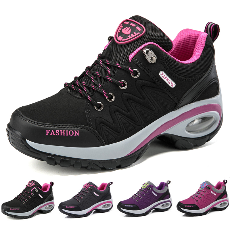 Women Casual Sneakers Platform Shoes Breathable Running Shoes Chunky Sports Hiking Walking Shoes for Woman Outdoor Short Boots
