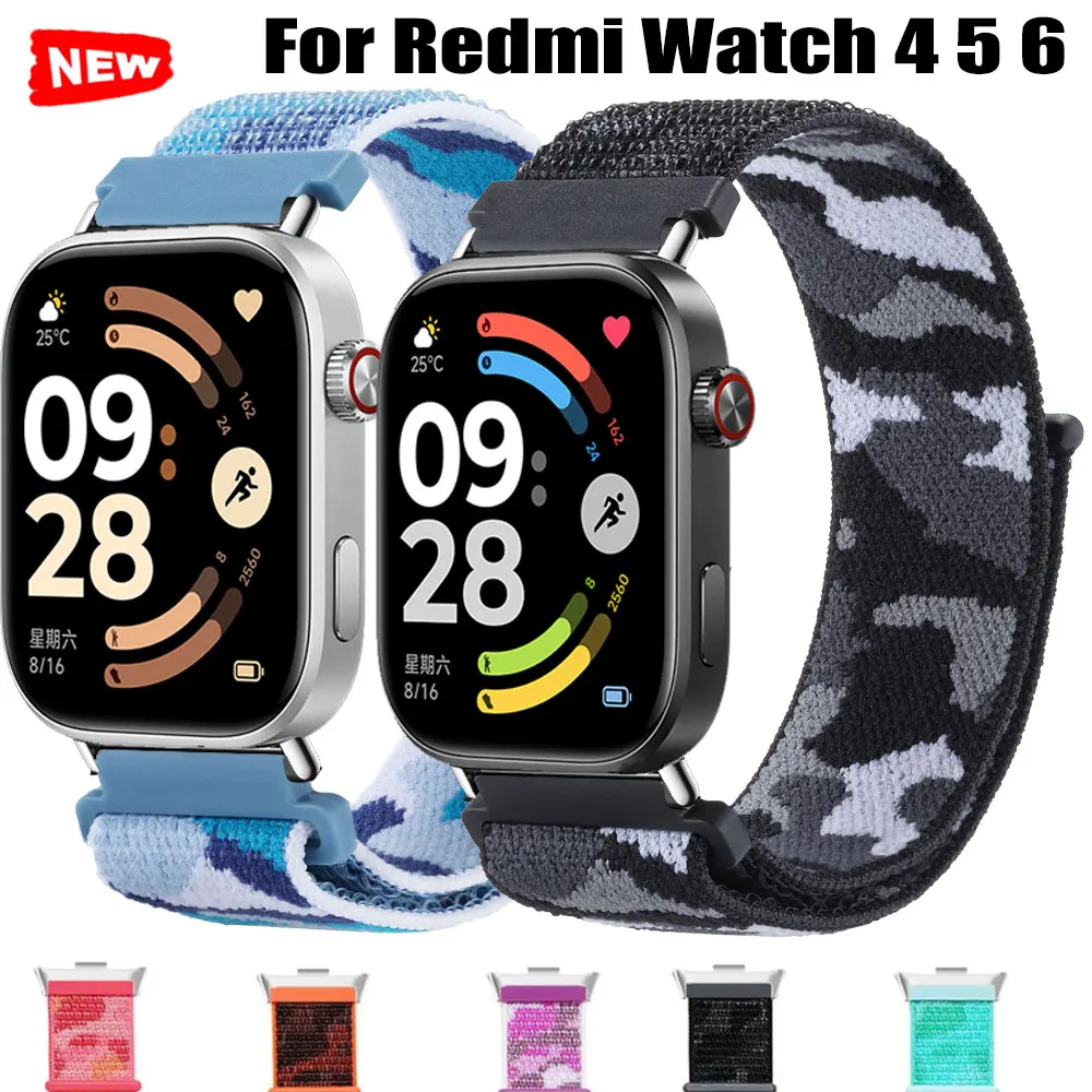 Nylon Loop Band For Redmi Watch 6 5 4 Wristband Bracelet For Mi Band 8Pro 9 Pro Sport Watchband Accessories