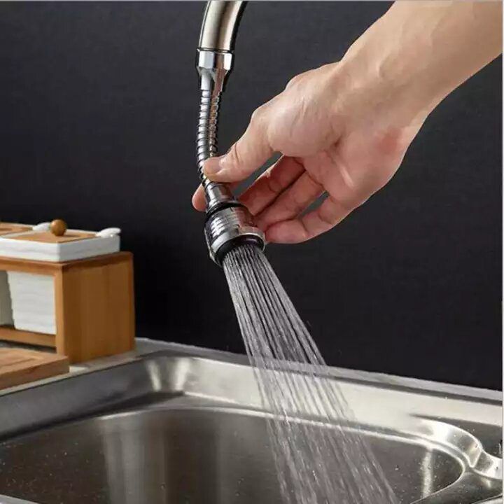 360~720 Degrees Splash Filter Faucet Spray Head Anti Splash Filter Faucet Movable Kitchen Tap Water Saving Nozzle Sprayer