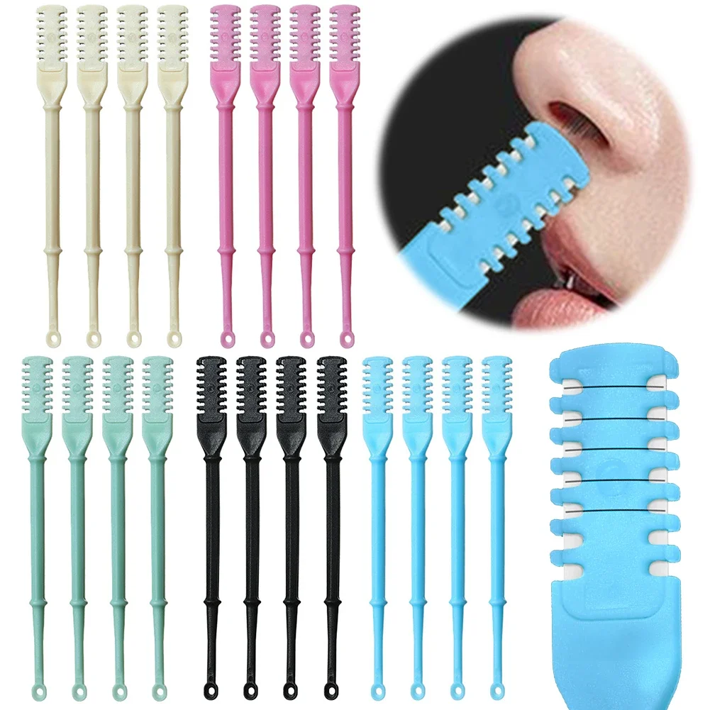 Dual-Head Nose Hair Trimmer Manual Set - Anti-Cut Shaver Kit for Men & Women - Safe Nose Hair Clipper for Easy Grooming