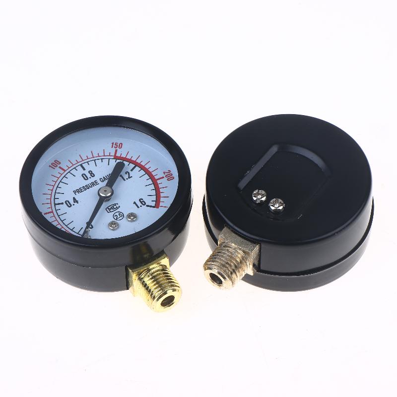 New Sale 1Pcs 0-25Bar 0-10Bar 0-12Bar Hydraulic Fluid Measuring Instrument Air Compressor Pressure Gauge DIY Accessories
