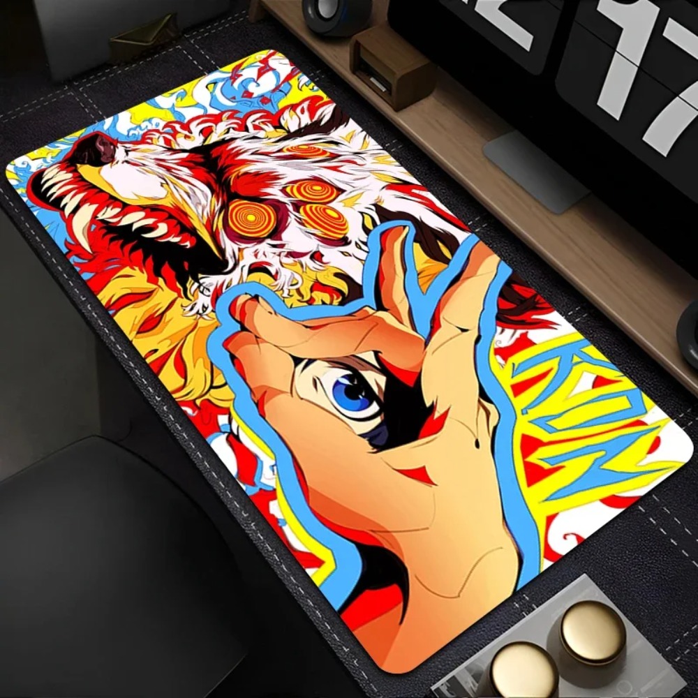 Mouse Pad Colorful Fox HD Print Mousepad Laptop Gaming Accessories Keyboard Pad PC Hayakawa Aki C-chainsaw Man Desktop Mouse Mat