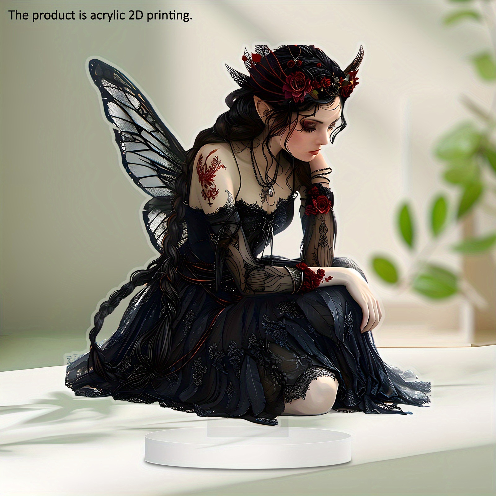 1PCS Black Butterfly Figurines Living room Decoration Figurine Desktop Decoration And Office Decoration A Holiday forgirls