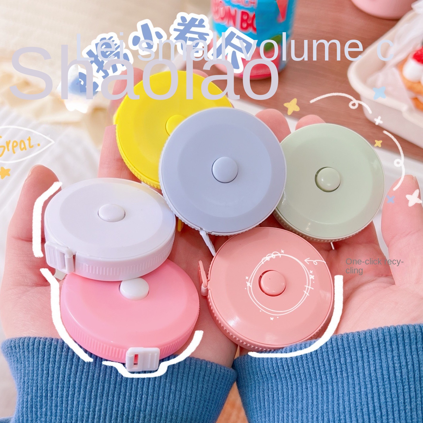 Household Portable Measures Height Centimeter Inch Children Ruler Leather 150cm 60" Retractable Ruler Tape Measuring Tape
