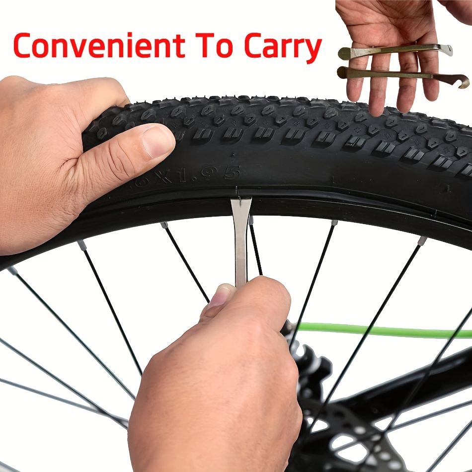 3Pcs Bicycle Tyre Lever Tube Repair Service Carbon Steel Heat Treatment Cycling Tool Bike Tire Opener Crow Bar Remover pen gpt