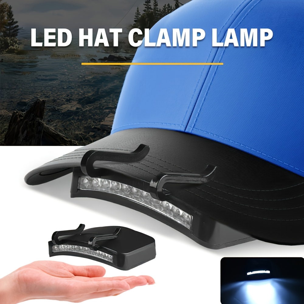 Hands Free Cap Clip Headlamp, 11 LED Bright Light for Baseball Hat, Rechargeable Night Running Light for Cycling Jogging Safety