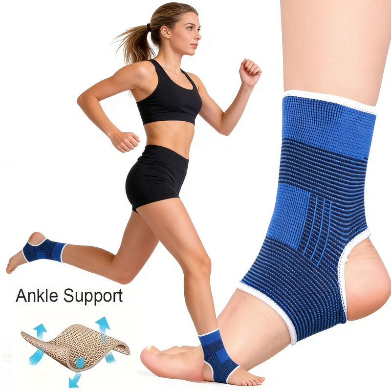 1Pc/2PCS Knitted breathable Ankle Support Brace, Best Ankle Compression Support Brace for Foot and Heel