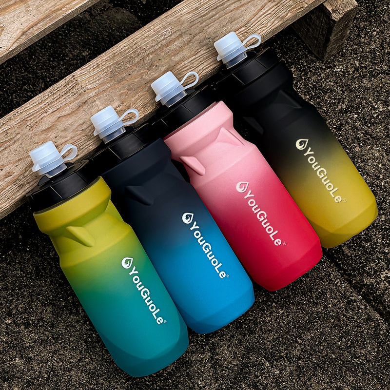 1PCS Squeezable PP Water Bottle for Cycling Outdoor Travel - Portable Fitness Sports Mountain Bike with Leak-Proof Design