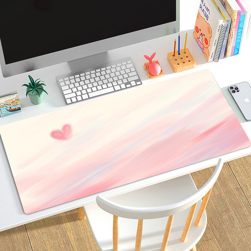Personality Medieval Black Angel Leather Table Mat Waterproof New Leather Gaming Keyboard Mat For Girls Hearts Office Mat