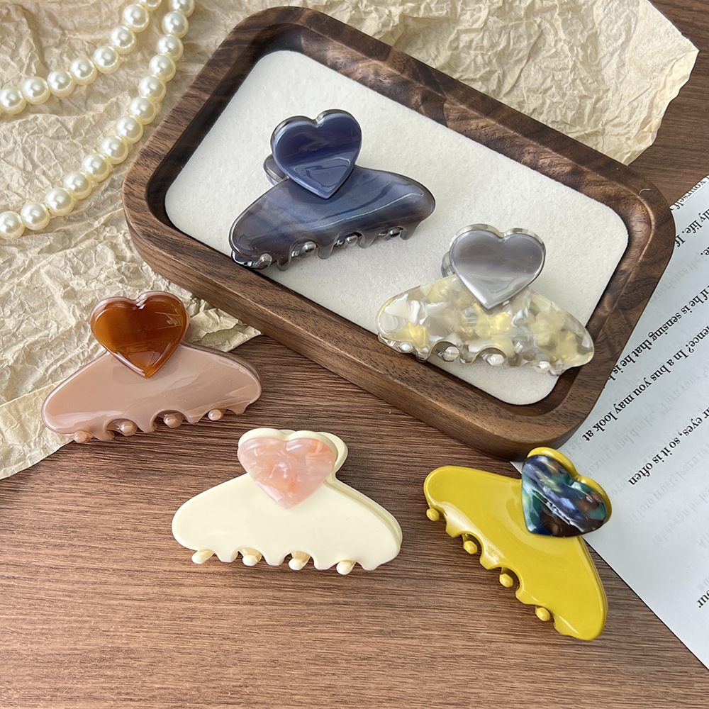 1pc cute and unique acetate hair clip for women, Japanese style elegant temperament, half-up hair clip for back of head