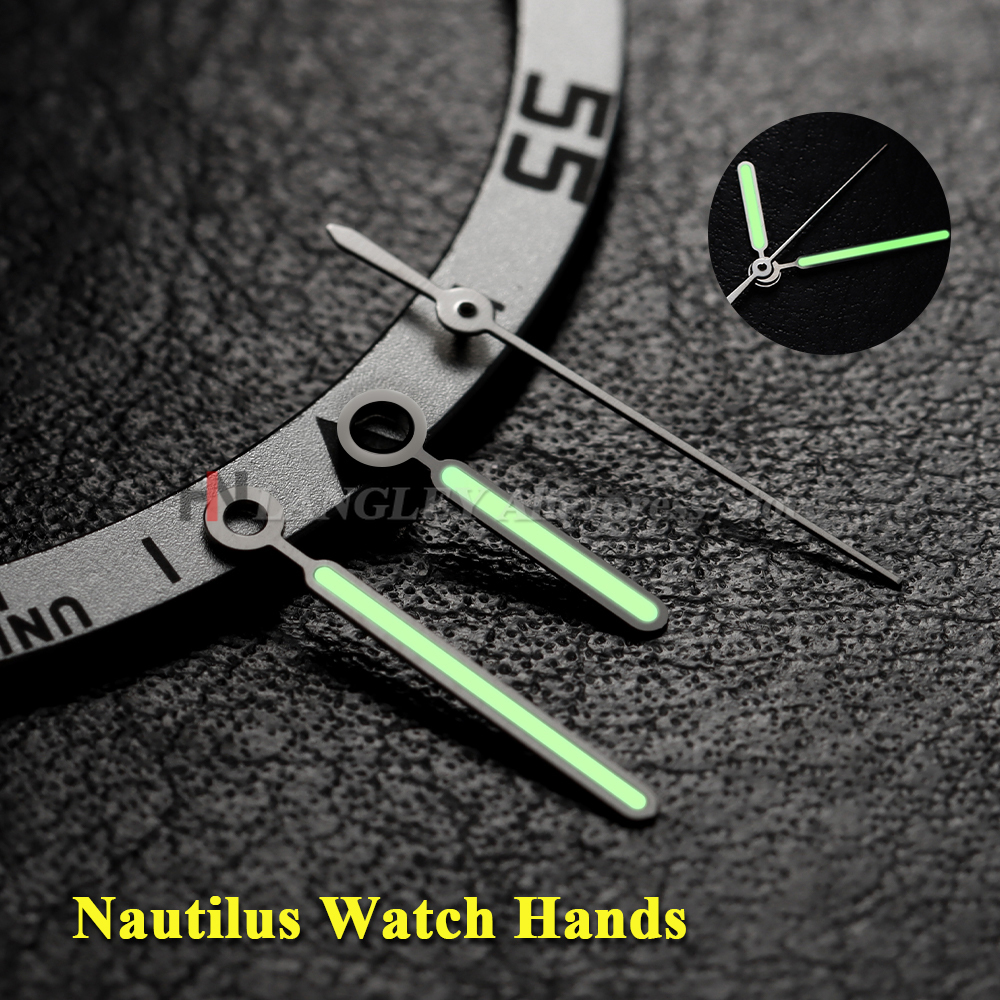 New Modified Watch Hands Green Luminous Logbook Needle Silver Gold Rose Watch Accessories for NH35/NH36/4R/7S Movement