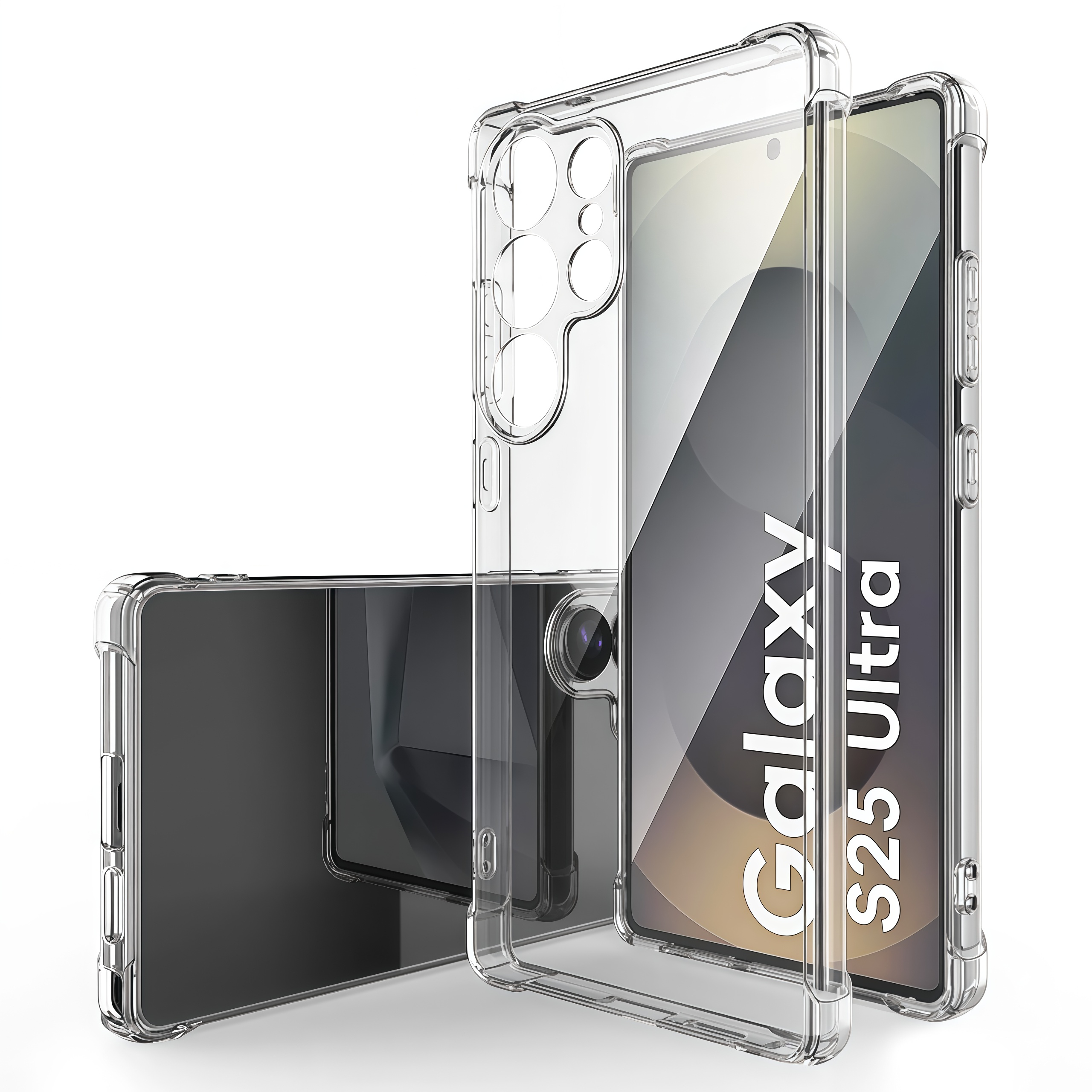 Shockproof Silicone Soft Case For Samsung Galaxy S26 S25 S24 S23 S22 S21 S20 Note 20 Ultra 10 Plus FE 9 8 Crystal Clear Cover